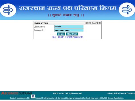 rsrtc smart card form|rsrtc login.